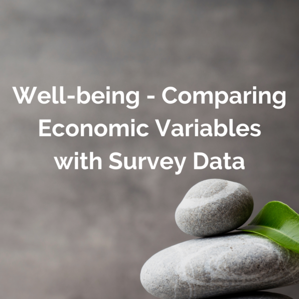 Well-being – Comparing Economic Variables with Survey Data